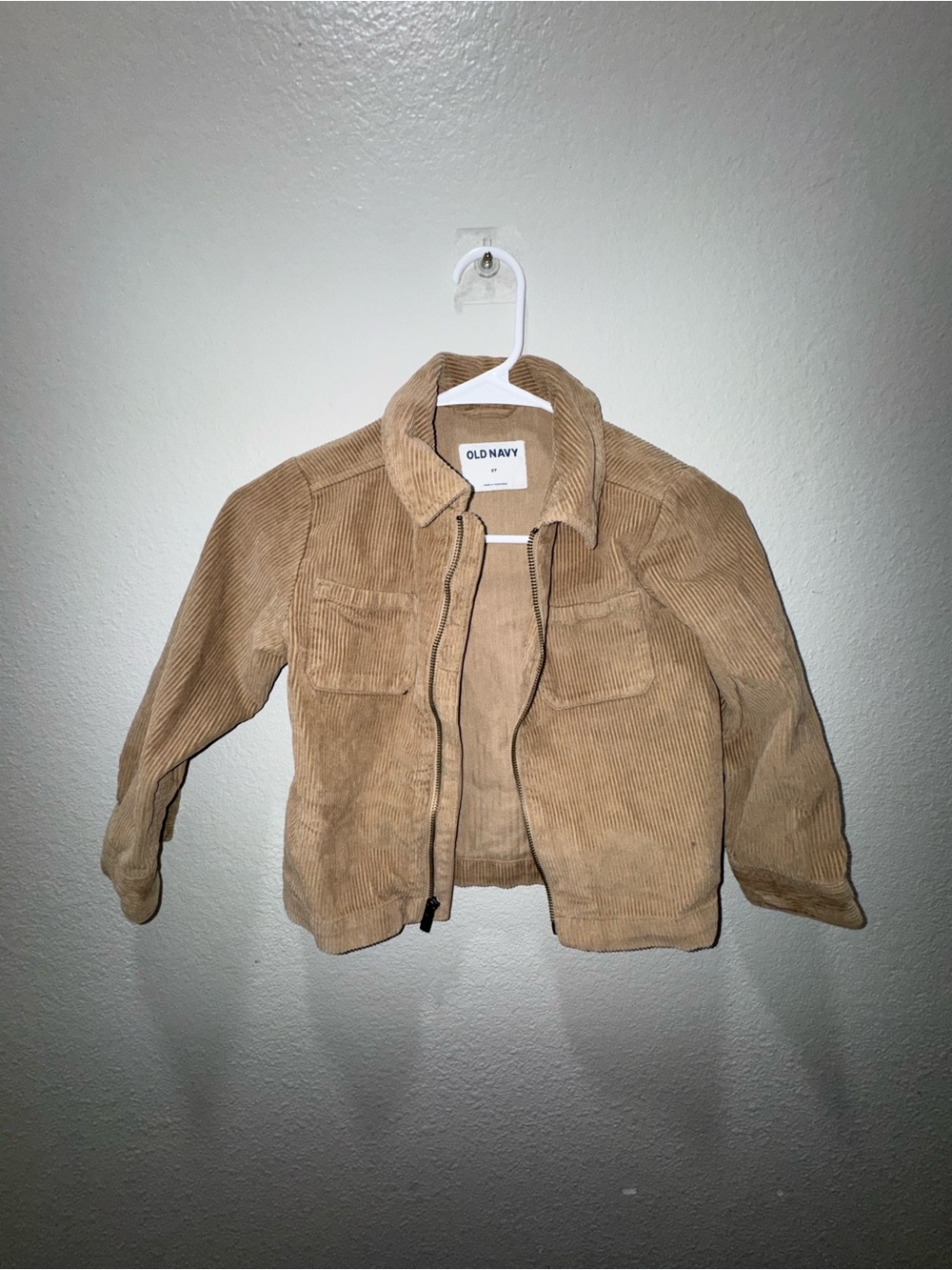 Old Navy Kids' Tan Corduroy Zip Jacket